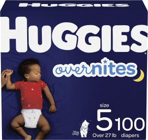 Huggies Overnites Diapers, Size 5