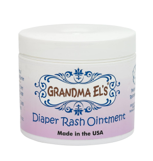 Grandma El’S Diaper Rash Ointment – Gentle Protection & Relief for Baby’S Delicate Skin – Pediatrician-Approved Moisturizing Barrier – Safe for Cloth & Disposable Diapers – 3.75 Oz Jar