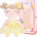 Gloveleya Baby Doll Baby Girl Gifts Plush Snuggle Dolls Soft Toys Yellow 16