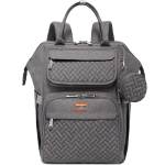 Babbleroo Diaper Bag Backpack, Spacious & Stylish Nappy Organizer, Dark Gray, 1 Pc
