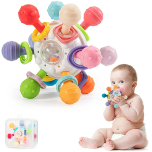 Baby Toys for 6-12 Months, Baby Rattle Toys for Infants 6 7 8 9 10 Months Christmas Easter Toy Gifts