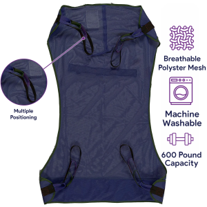 Proheal Universal Full Body Mesh Patient Lift Sling (M) 53" X 40"